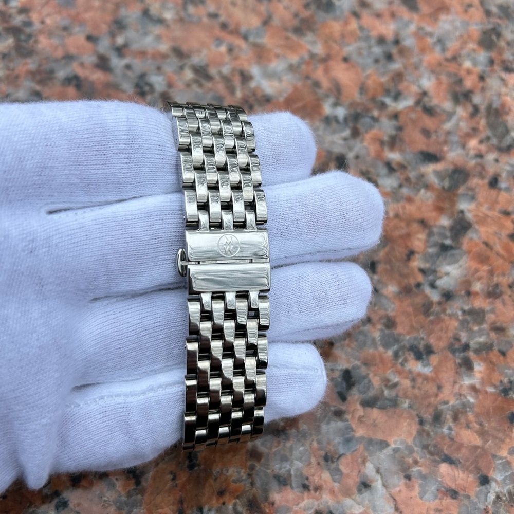 MICHELE DECO MOP DIAMOND DIAL AND BEZEL CHRONOGRAPH LADIES WATCH - Picture 8 of 15
